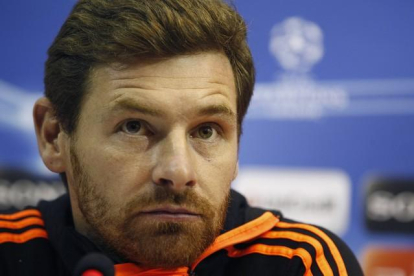 André Villas-Boas, en una rueda de prensa previa a un partido de Champions League-TONY GENTILE