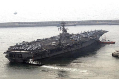 Portaviones nuclear Carl Vinson de EEUU.-EFE