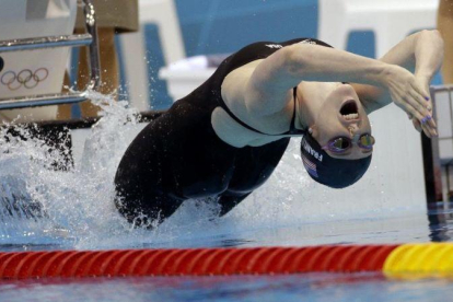 Missy Franklin, durante los Juegos de Londres del 2012.-EL PERIÓDICO
