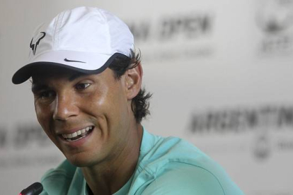 Rafael Nadal, en la rueda de prensa previa al inicio del torneo de Buenos Aires.-Foto:   EFE / DAVID FERNÁNDEZ
