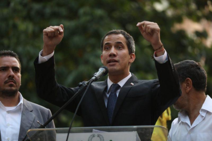 Juan Guaidó, jefe del Parlamento y autoproclamado presidente interino de Venezuela.-EFE