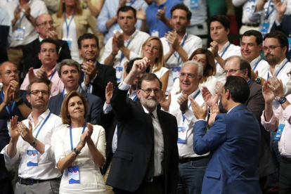 Rajoy llegando al auditorio-KIKO HUESCA