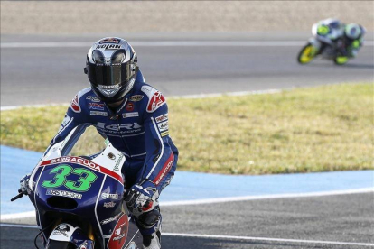 El piloto italiano Ennea Bastianini, de Moto3.-Foto: EFE