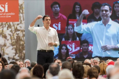Pedro Sánchez, el pasado domingo en Palma de Mallorca.-EFE