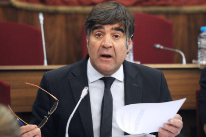 Fernando Gómez durante su comparecencia.-ISRAEL L. MURILLO