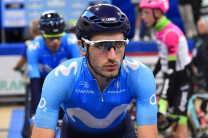 Carlos Barbero, en el Giro dell’Emilia 2018.-BETTINIPHOTO.NET / MOVISTAR TEAM