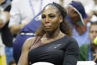 ​Serena Williams no oculta su tristeza tras perder la final del US Open-EFE