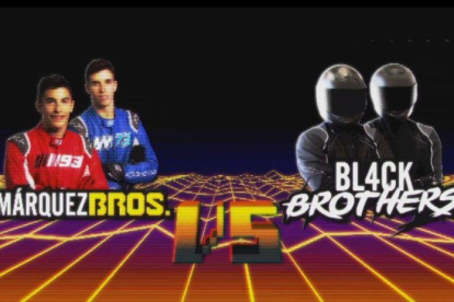 El videojuego que enfrenta a los Márquez Bros. con los Bl4ckbrothers.-
