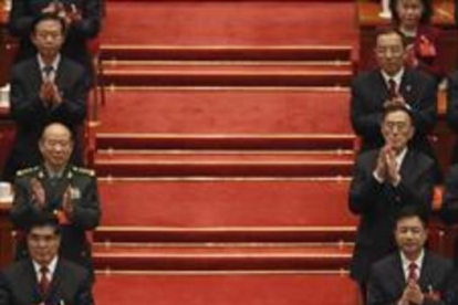 Xi Jinping, durante la clausura congreso del Partido Comunista chino.-AP / ANDY WONG