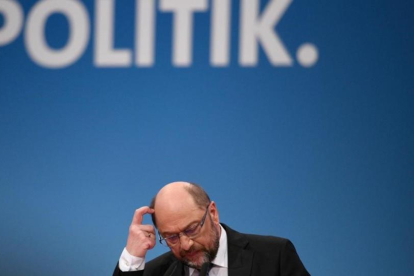 El líder del SPD, Martin Schulz, el pasado 21 de enero.-SASCHA SCHUERMANN / AFP