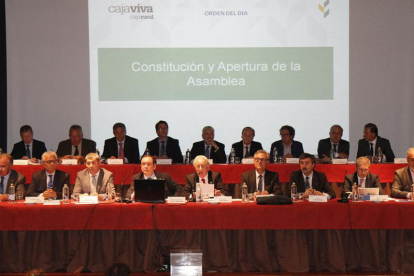 Imagen de la asamblea general de Cajaviva.-ECB