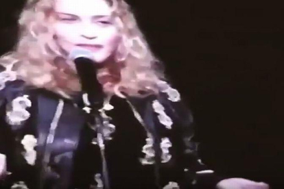 Los asistentes al concierto de Madonna en el Madison Square Garden rieron a carcajadas la propuesta electoral de la reina del pop.-YOUTUBE / MANIGOLD