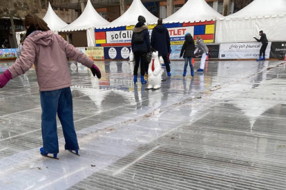 Pista de hielo en Burgos