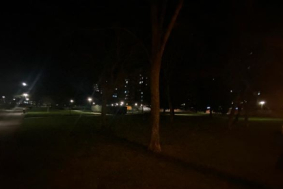 Imagen del Parque de Buenavista a las ocho de la tarde.