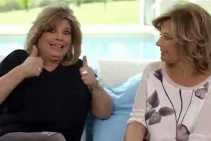 Terelu y María Teresa Campos, en el tráiler del 'reality' 'Las Campos'.-YOUTUBE