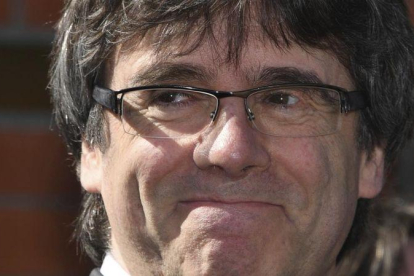 El expresident Carles Puigdemont, tras salir de la cárcel de Neumünster.-CARSTEN REHDER (AP)
