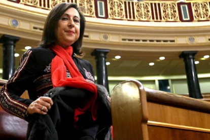 La portavoz del PSOE, Margarita Robles, en el Congreso.-/ JUAN MANUEL PRATS