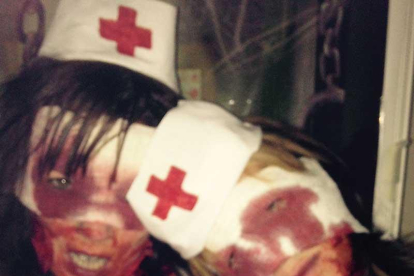 Las enfermeras de ‘Resident Evil’ en el manicomio.-ECB
