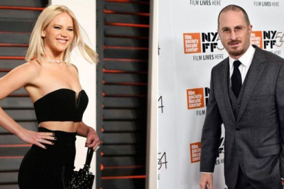 La actriz Jennifer Lawrence y el director Darren Aronofsky.-EL PERIÓDICO
