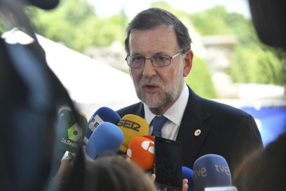 Mariano Rajoy, en Bruselas.-Geert Vanden Wijngaert / AP