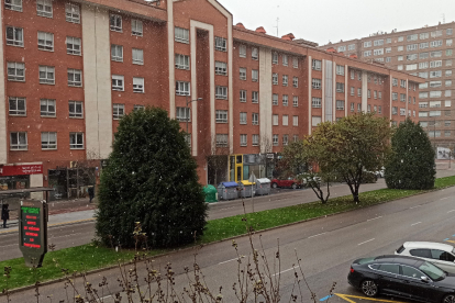 Los primeros copos de nieve llegan a Burgos. ECB
