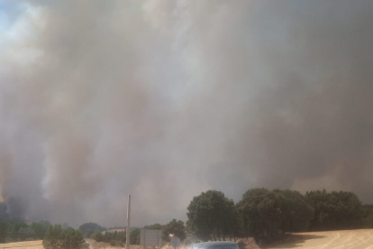 Quintanilla del Coco y Cubillo del Campo arden en dos incendios simultáneos de nivel 2