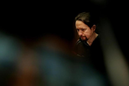 Pablo Iglesias en el Congreso de los Diputados.-/ JOSÉ LUIS ROCA