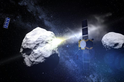 Recreación de un asteroide realizada por la NASA. / NASA.-HANDOUT / AFP