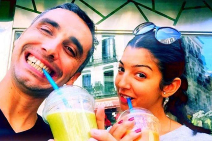 Canco Rodríguez posa con su novia Marta, en su cuenta de Instagram.-INSTAGRAM
