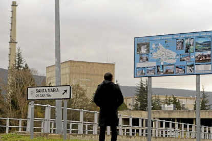 Entrada de la central nuclear de Santa María de Garoña.-ECB