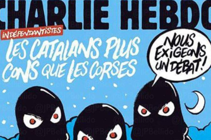 La portada de Charlie Hebdo dedicada al procés.-EL PERIÓDICO