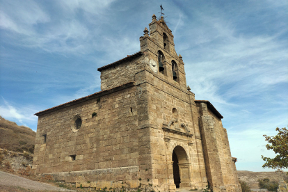 Estampa de la iglesia de Santa María de Bañuelos. Ⓒ DARÍO GONZALO