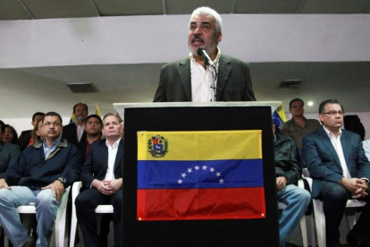 Angel Oropeza, portavoz de la opositora MUD venezolana.-/ REUTERS