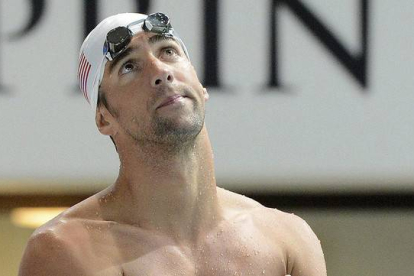 Michael Phelps, durante un entrenamiento en Brisbane (Australia).-