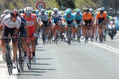 Imagen de la tercera jornada de la pasada Vuelta a Burgos.-RICARDO ORDÓÑEZ