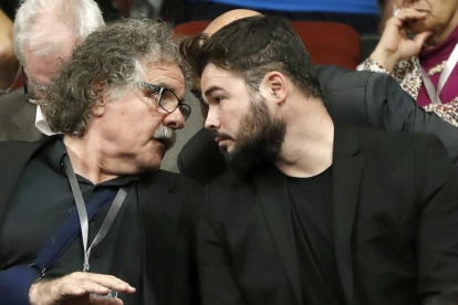 Joan Tardà y Gabriel Rufián, diputados de ERC en el Congreso-ANDREU DALMAU (EFE)