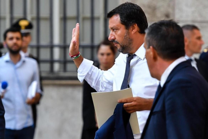 El ministro del Interior italiano, el ultraderechista Matteo Salvini.  /-SIMONE ARVEDA (EFE)