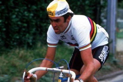 Claude Criquielion durante un campeonato de ciclismo.-Foto: SPORT