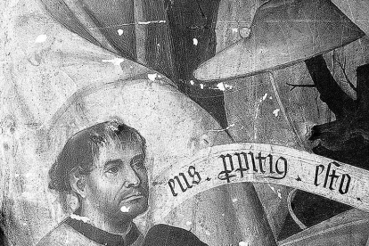 Imagen de Sancho Ortiz en el desaparecido Retablo Mayor del convento de Santa Ana.-ECB