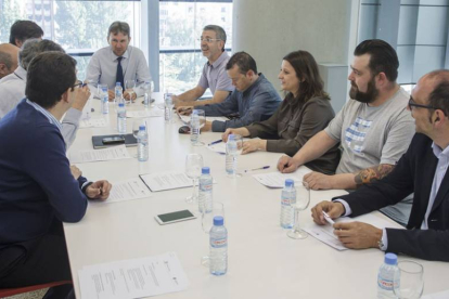 Un momento de la reunión del grupo de trabajo que diseña la candidatura de Burgos como ‘Ciudad Creativa Gastronómica’.-SANTI OTERO