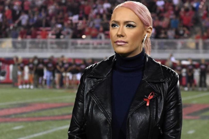 Kaya Jones, excantante de Pussycat Dolls, en Las Vegas, el pasado día 7.-AFP / ETHAN MILLER