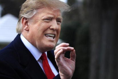 Donald Trump, en la Casa Blanca, el 20 de marzo del 2019.-EL PERIÓDICO