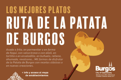 Cartel de la I Ruta de la Patata de Burgos. ECB