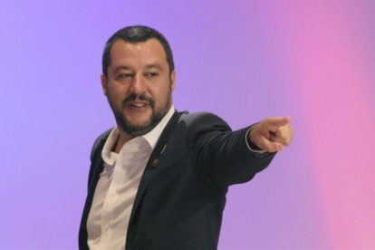 El vicepresidente del Gobierno y ministro del Interior italiano, Matteo Salvini.-RONALD ZAK (AP)