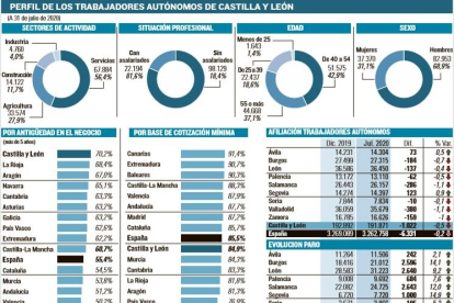 Perfil de los Autónomos en Castilla y León
