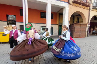 Bailes regionales en la gran fiesta de la vendimia en Aranda de Duero. FOTOS: © ECB /  L. V.