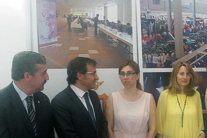 (De izq. a dch.), Fisac, Busto, González y Bombín .-L. V.
