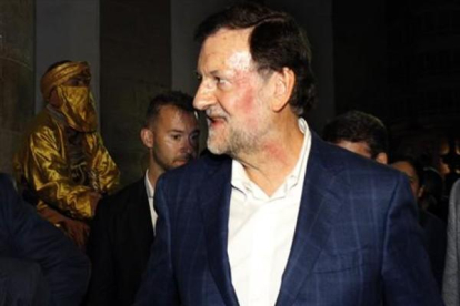 Rajoy sin gafas, tras la agresión sufrida en Pontevedra.-EFE