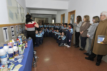 Actividades escolares relacionadas con la Dieta Mediterránea desarrolladas en Soria el pasado curso.-Valentín Guisande