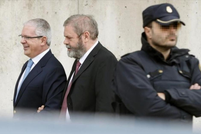 El supuesto número dos de Gürtel, Pablo Crespo, a su llegada a la Audiencia Nacional.-EFE